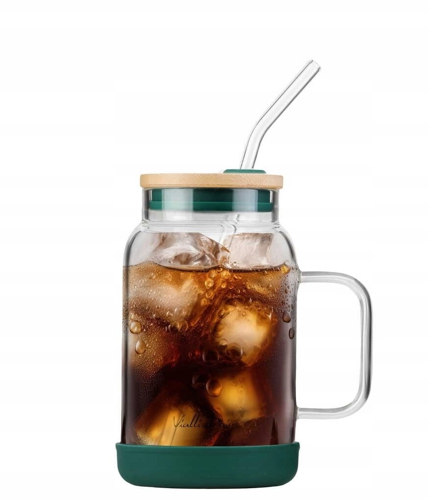 Vialli Design Jar with straw 600