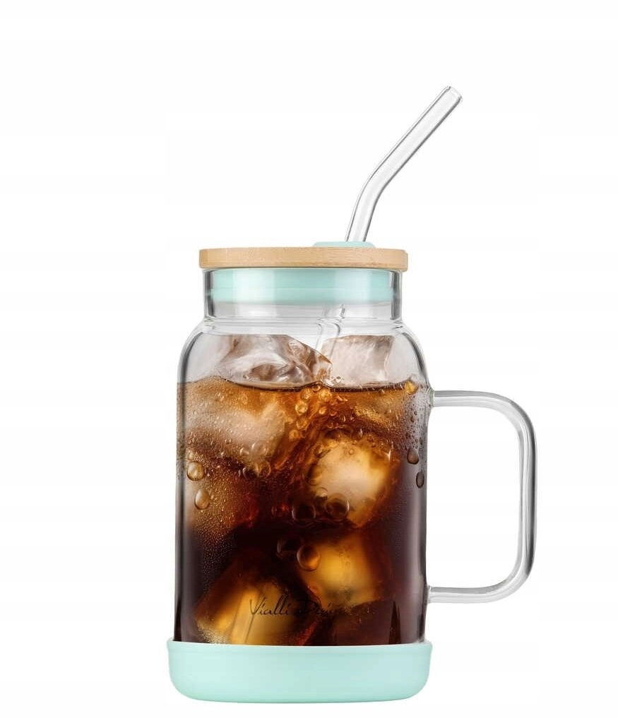 Vialli Design Jar with straw 600