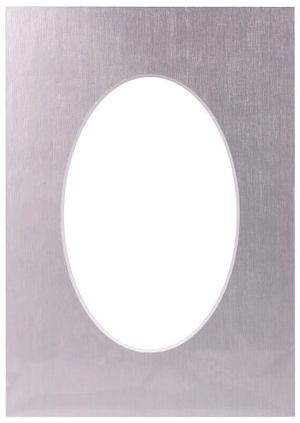 Paspartū 15x21 platīna krāsas ovāls 20734