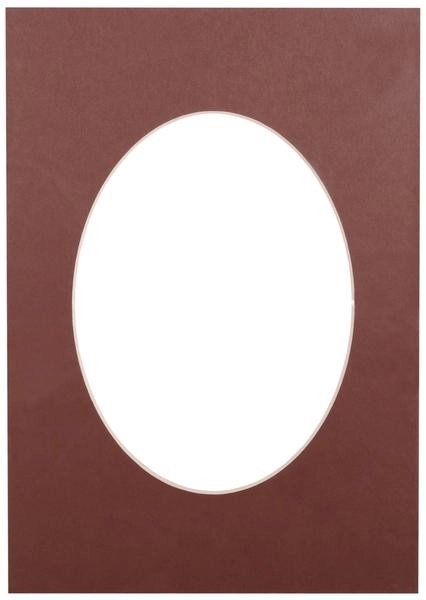 Paspartū 21x29.7  tumši brūns  ovāls