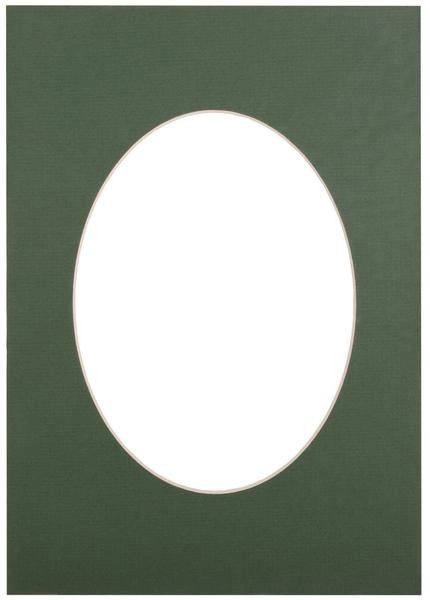 Paspartū 30x40 zaļš ovāls 20761 4741326207617