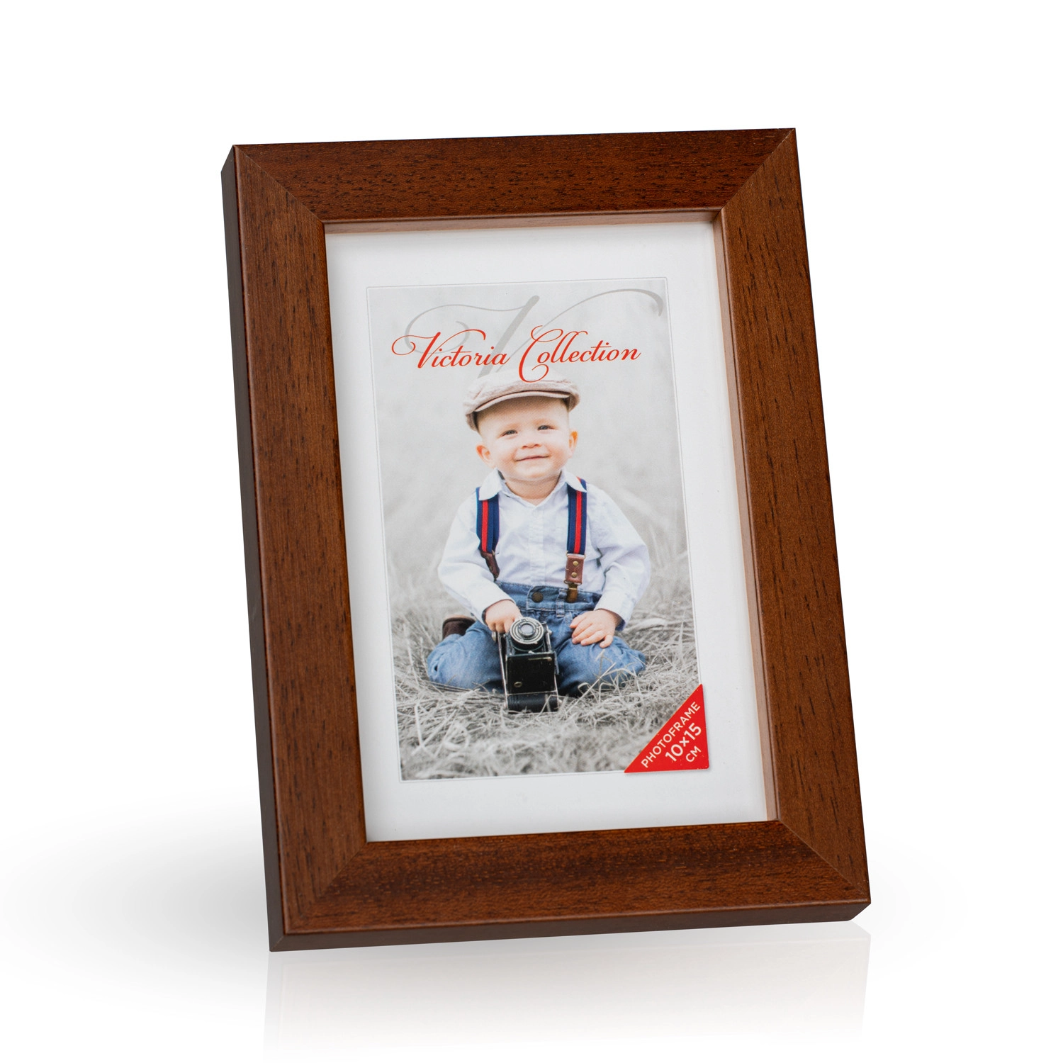 Cubo photo frame 10x15 brown 21390