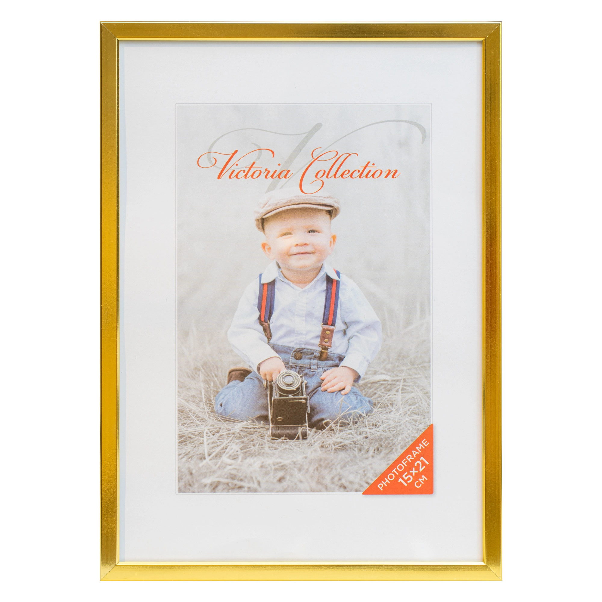 Photo frame Aluminium 15x21  gold 21449