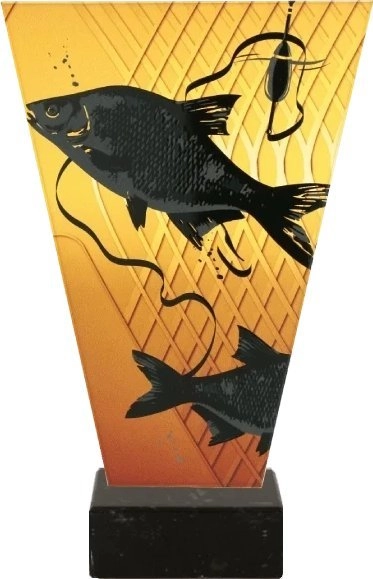 Victoria Sport Monochrome glass trophy on