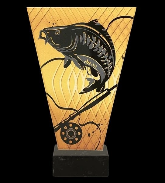 Victoria Sport Monochrome glass trophy on