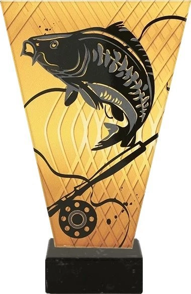 Victoria Sport Monochrome glass trophy based