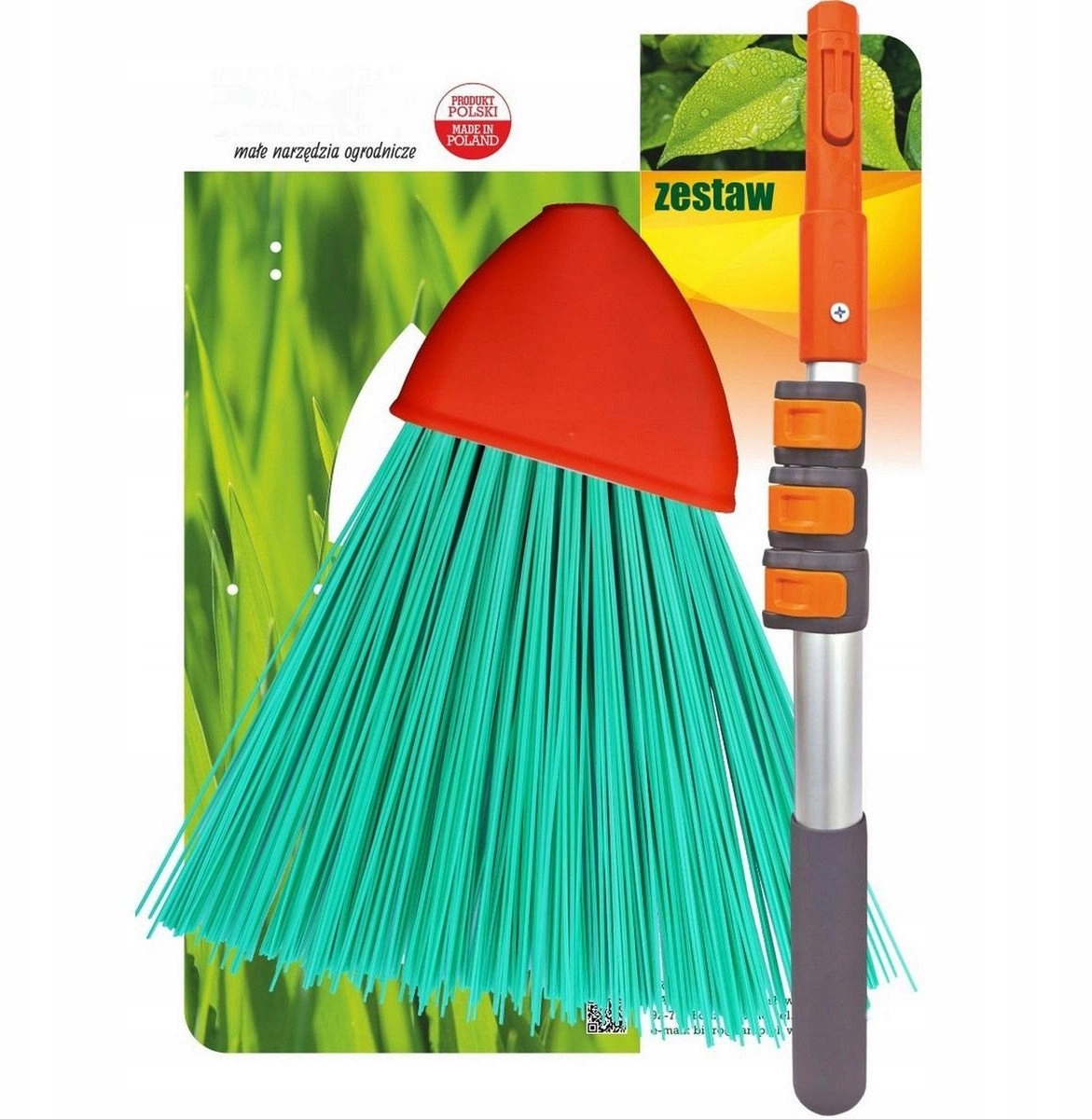 GARDEN SET BROOM PREMIUM TELESCOPIC ROD