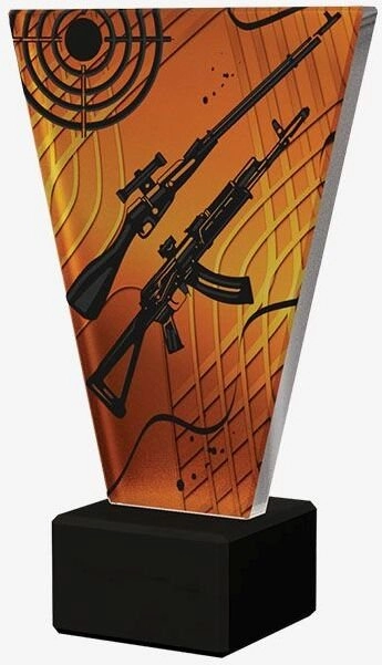 Victoria Sport Monochrome glass trophy on