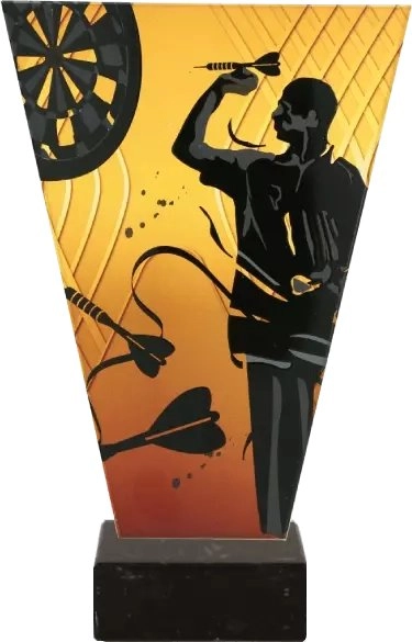 Victoria Sport Monochrome glass trophy on