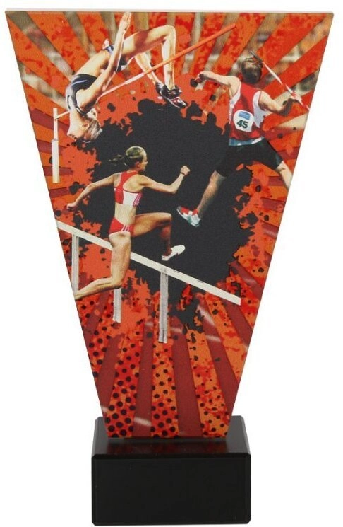 Victoria Sport Colorful glass trophy on
