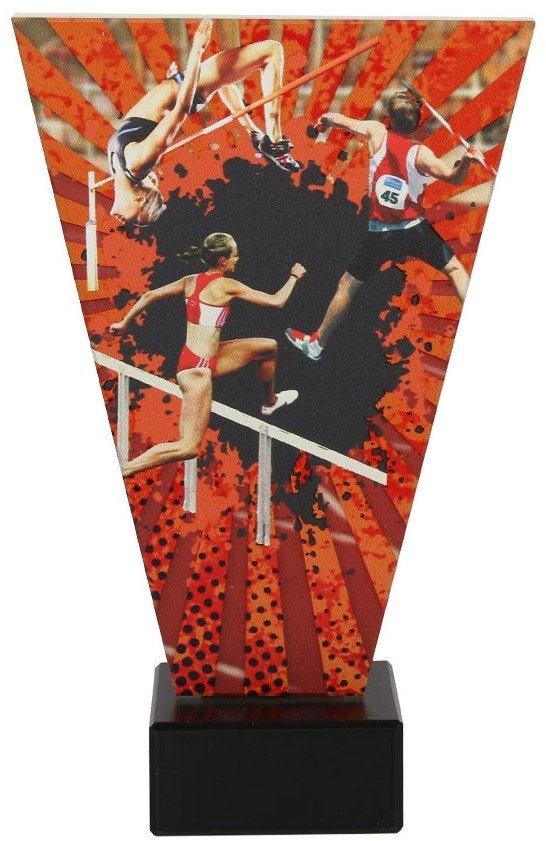 Victoria Sport Colorful glass trophy on