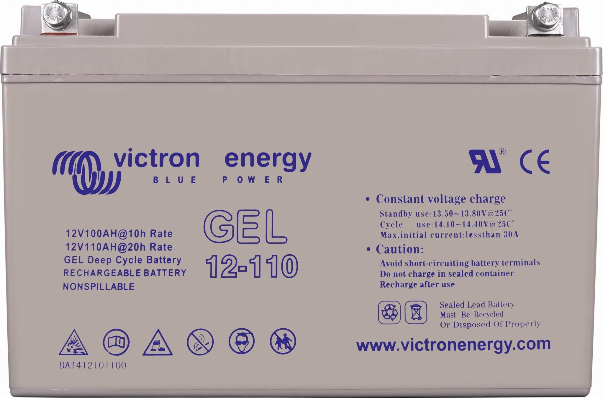 12V/220Ah Gel Deep Cycle Batt. BAT412201104