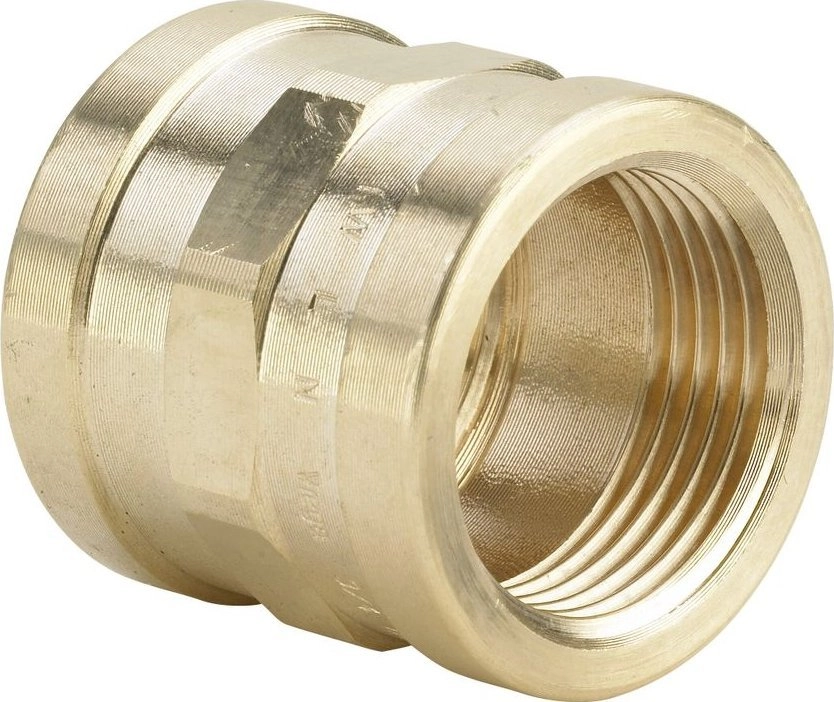 Connector 1 1/4 brown / shiny
