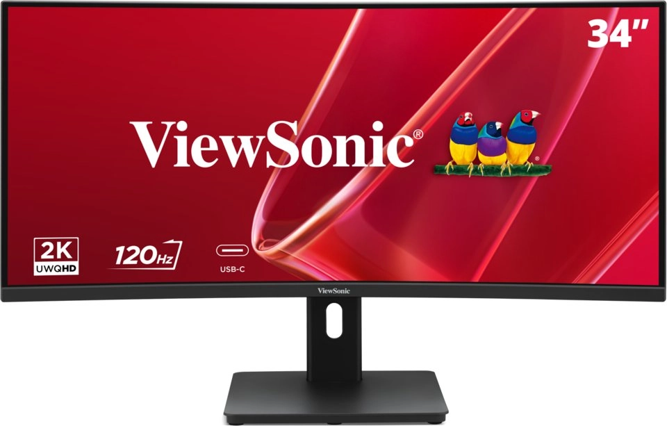 Monitors ViewSonic 34” VA3420C-2 izliekts monitors VA UWQHD 120Hz HDMI DP HUB głośniki
