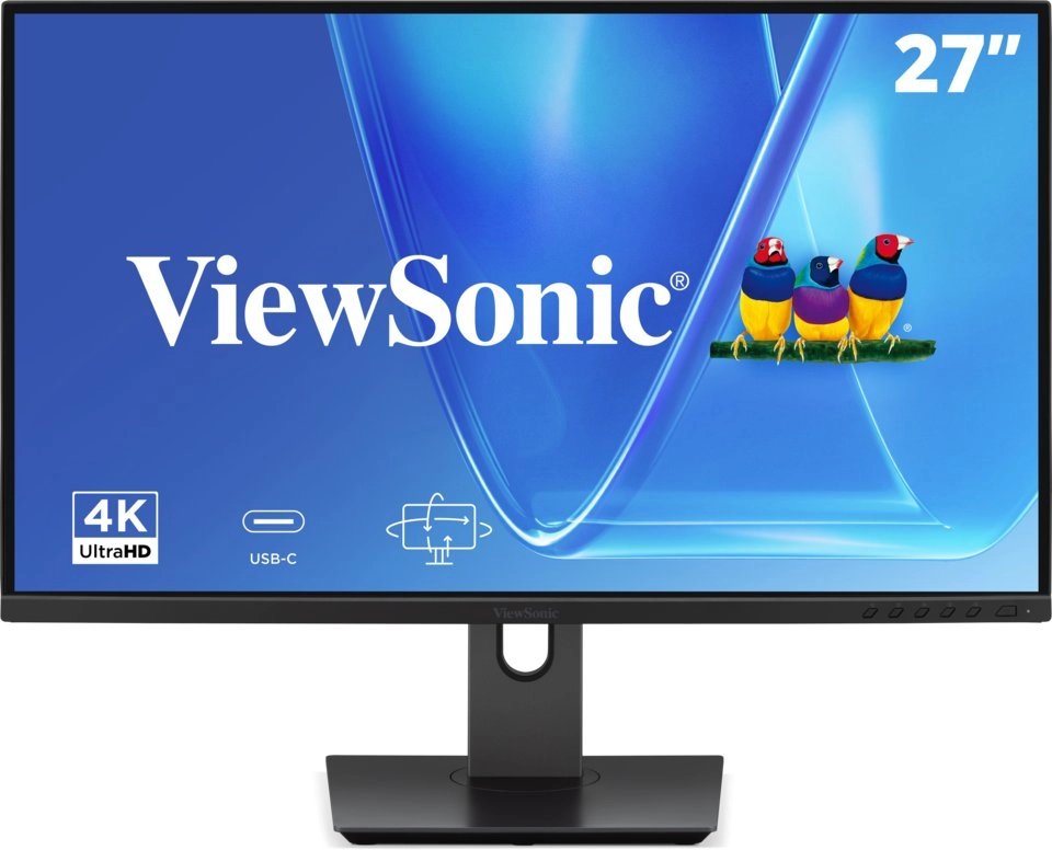 Viewsonic VG Series VG2719U-4K monitori 68,6 cm (27") 3840 x 2160 pikseļi 4K Ultra HD LED Melns