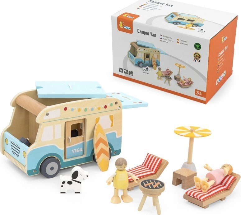 Viga Toys Wooden Beach Camper 446880