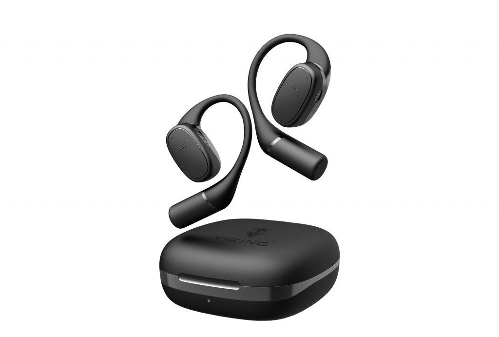 Słuchawki Viking Viking bluetooth austiņas ar mikrofonu V49, melnas