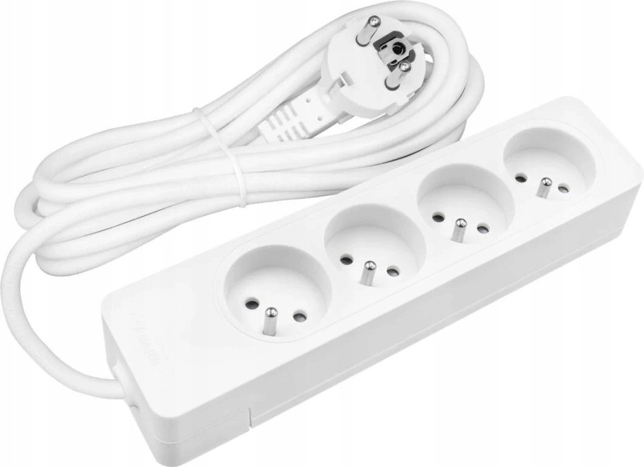 4-way portable extension cable with grounding