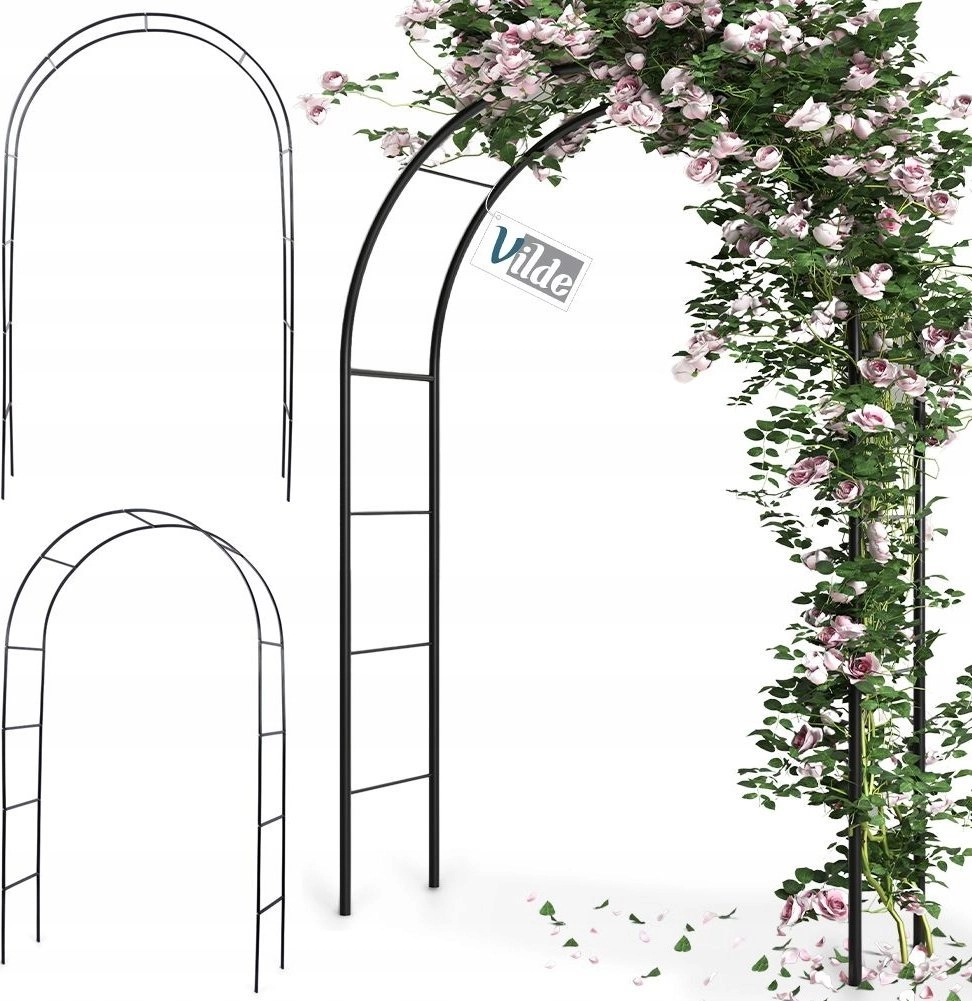 Vilde Garden pergola  metal  145x235cm  black