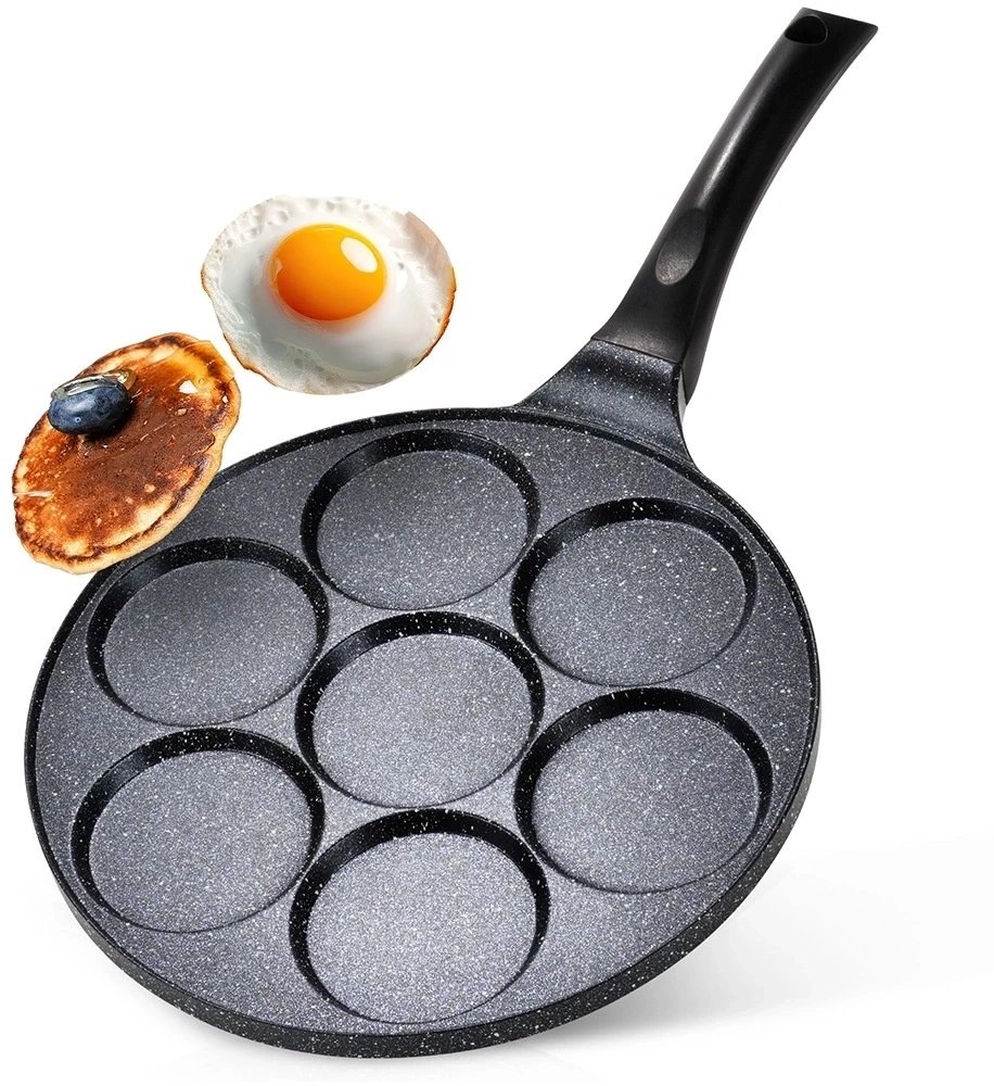 Granite egg frying pan with 7
