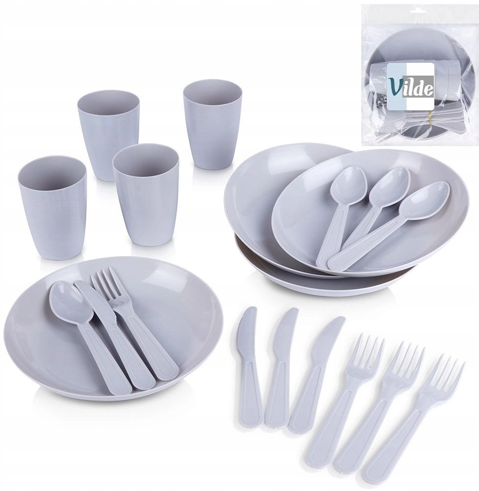 Vilde Plastic picnic set 20 pieces
