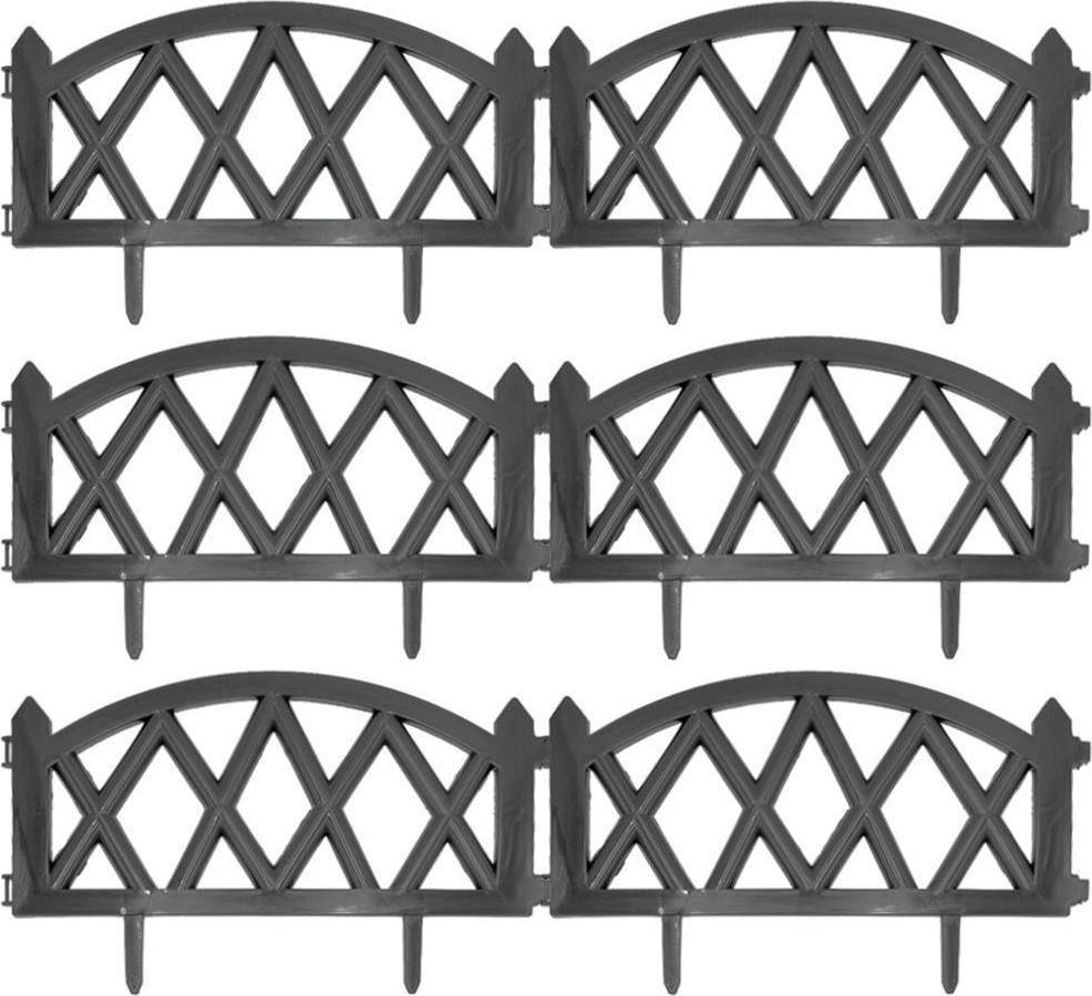 Vilde Palisade garden fence graphite set