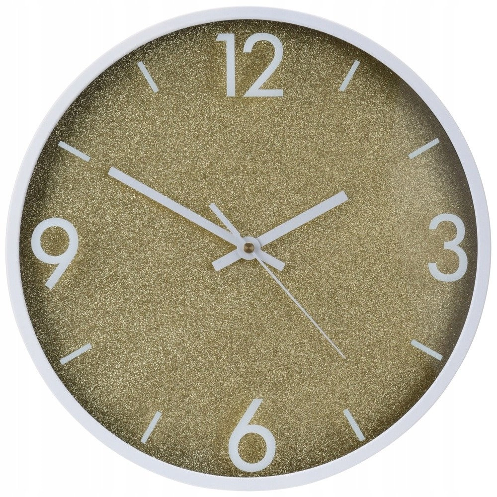 Wall clock gold white 29.5cm