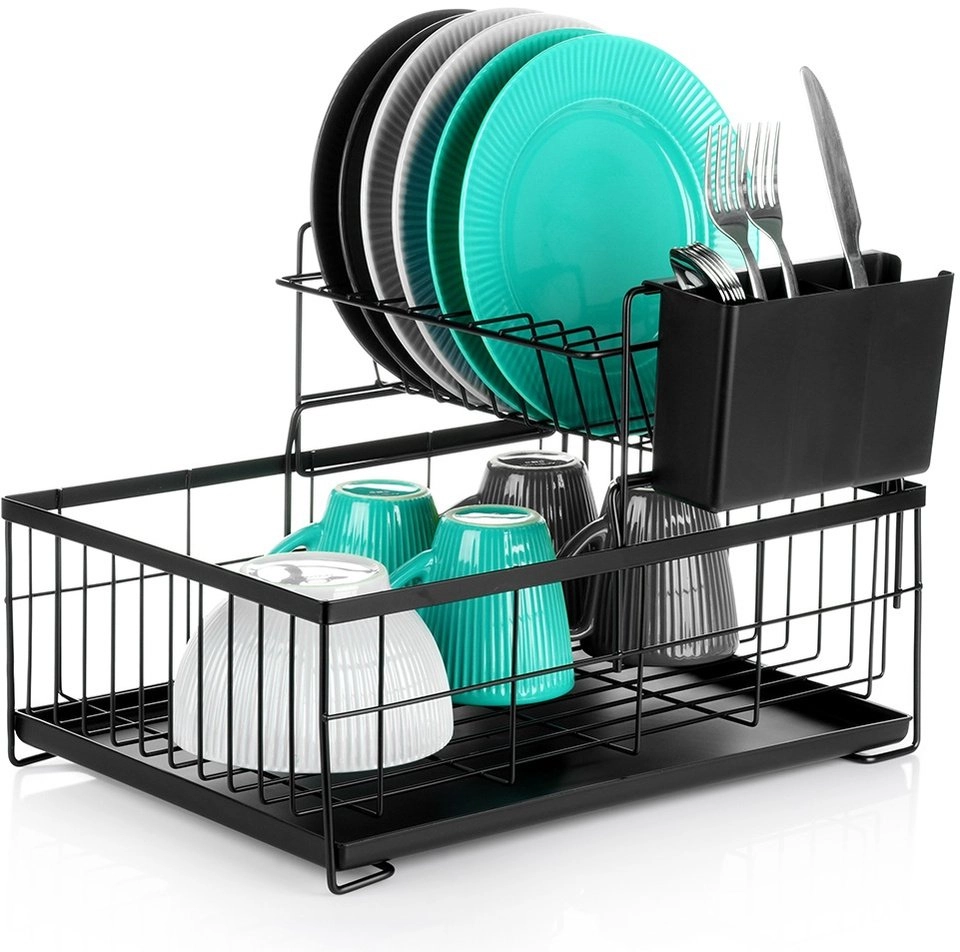 Vilde Metal dish drying rack  black