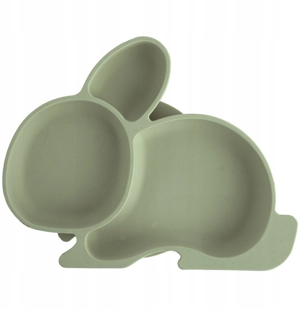 Vilde Children`s Plate Silicone Split Bunny