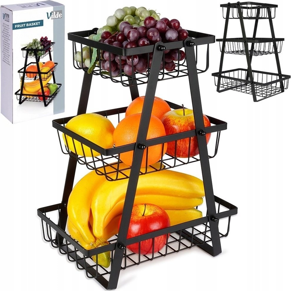 Vilde Fruit and Vegetable Basket 3-Tier