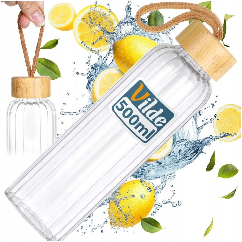 Glass water bottle 500 ml Ori_259750