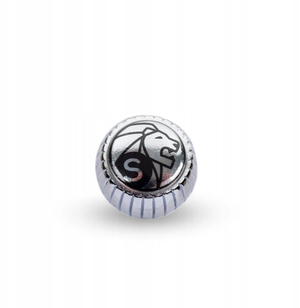 Shiny chrome nut for grinders -