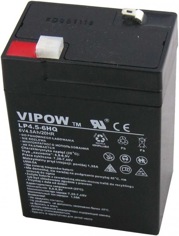 Vipow Akumulator 6V/4.5Ah (BAT0202) BAT0202