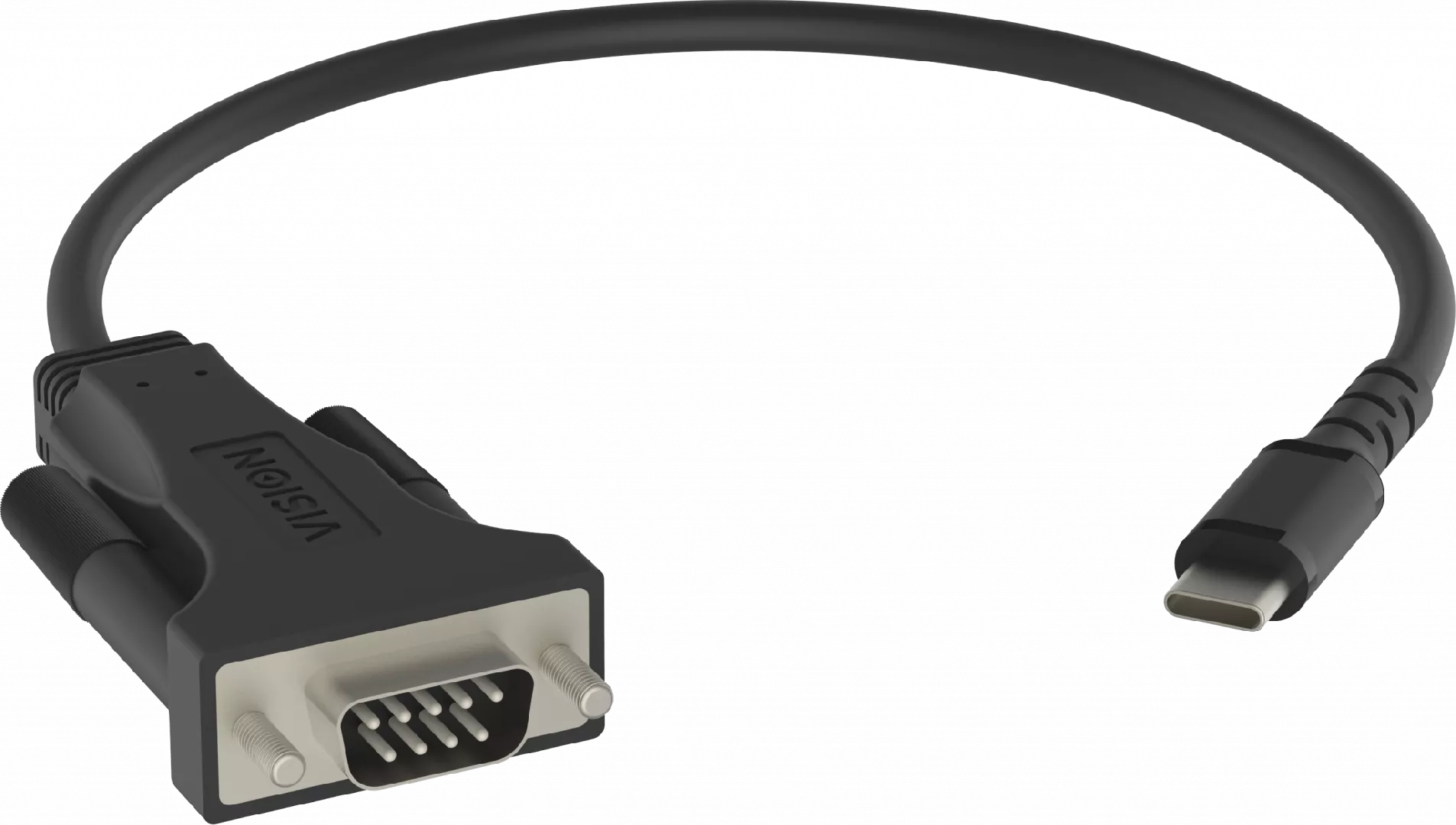 Vision TC-USBCSER/BL serial cable Black RS-232