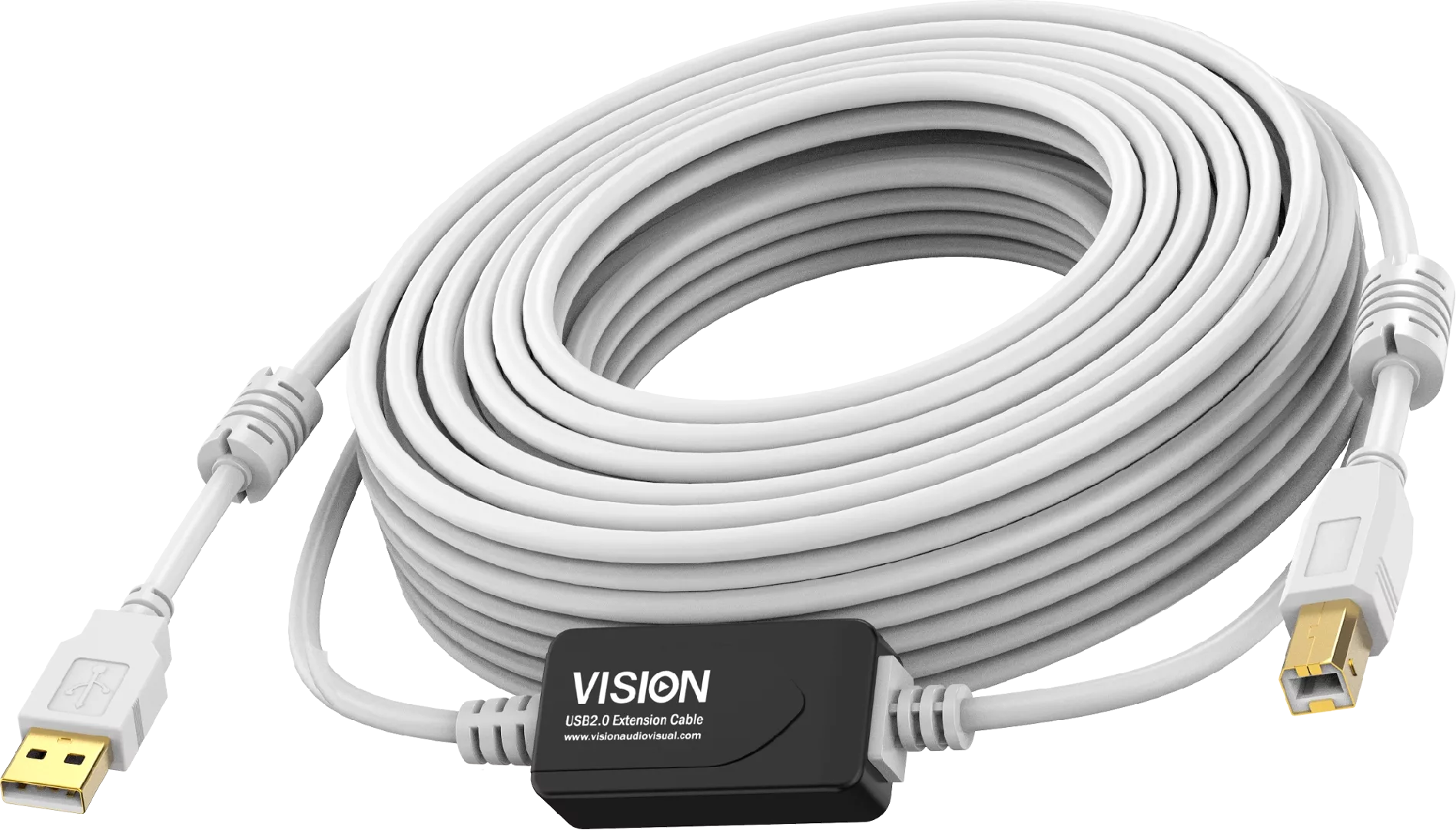 Vision White USB 2.0 Cable