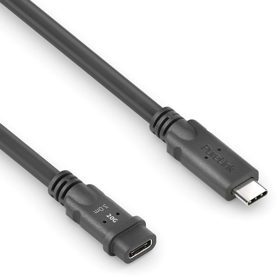 USB4 Gen2 USB-C M/F Extension Cable