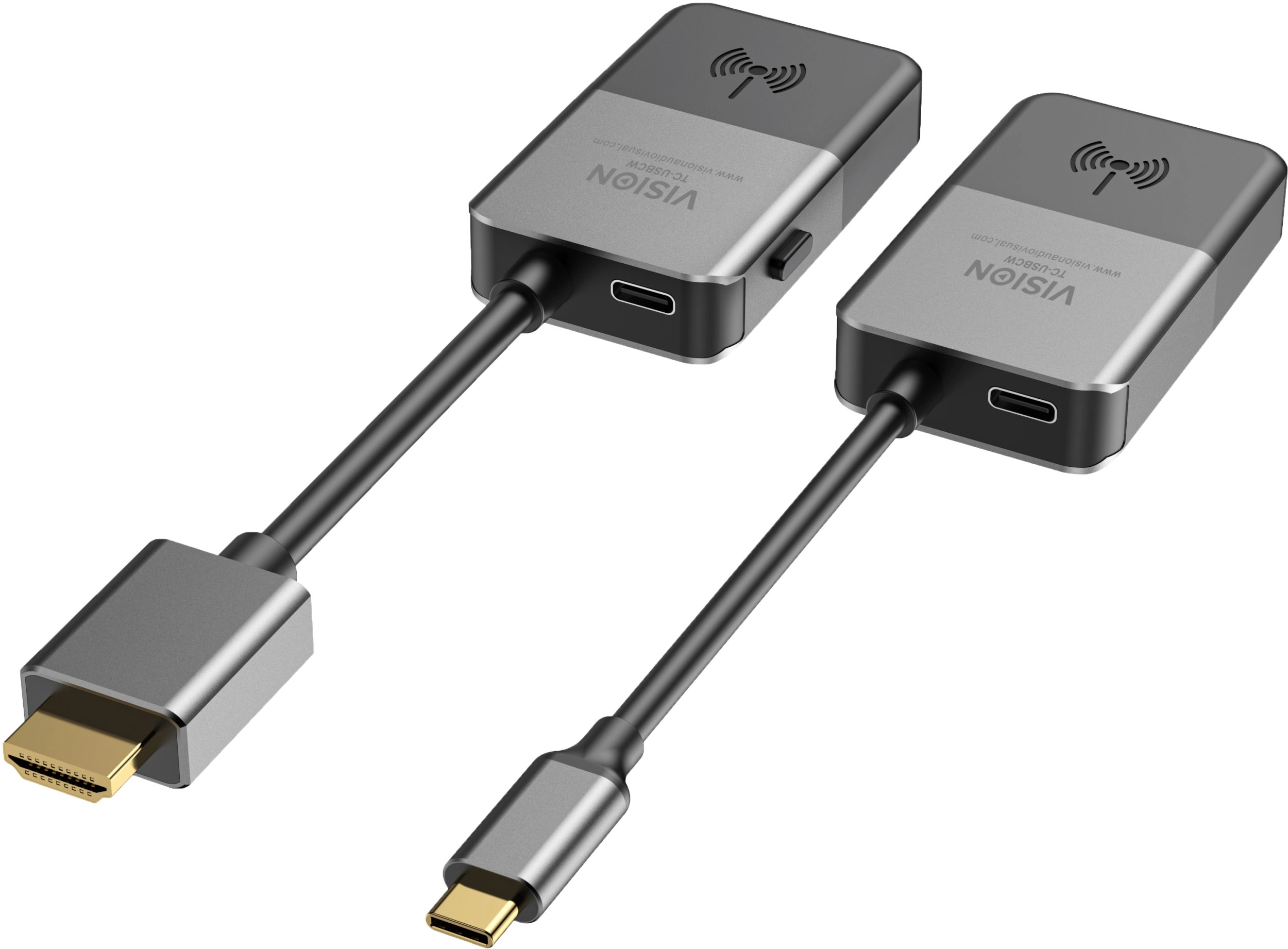 Transmitter plugs into the USBC port