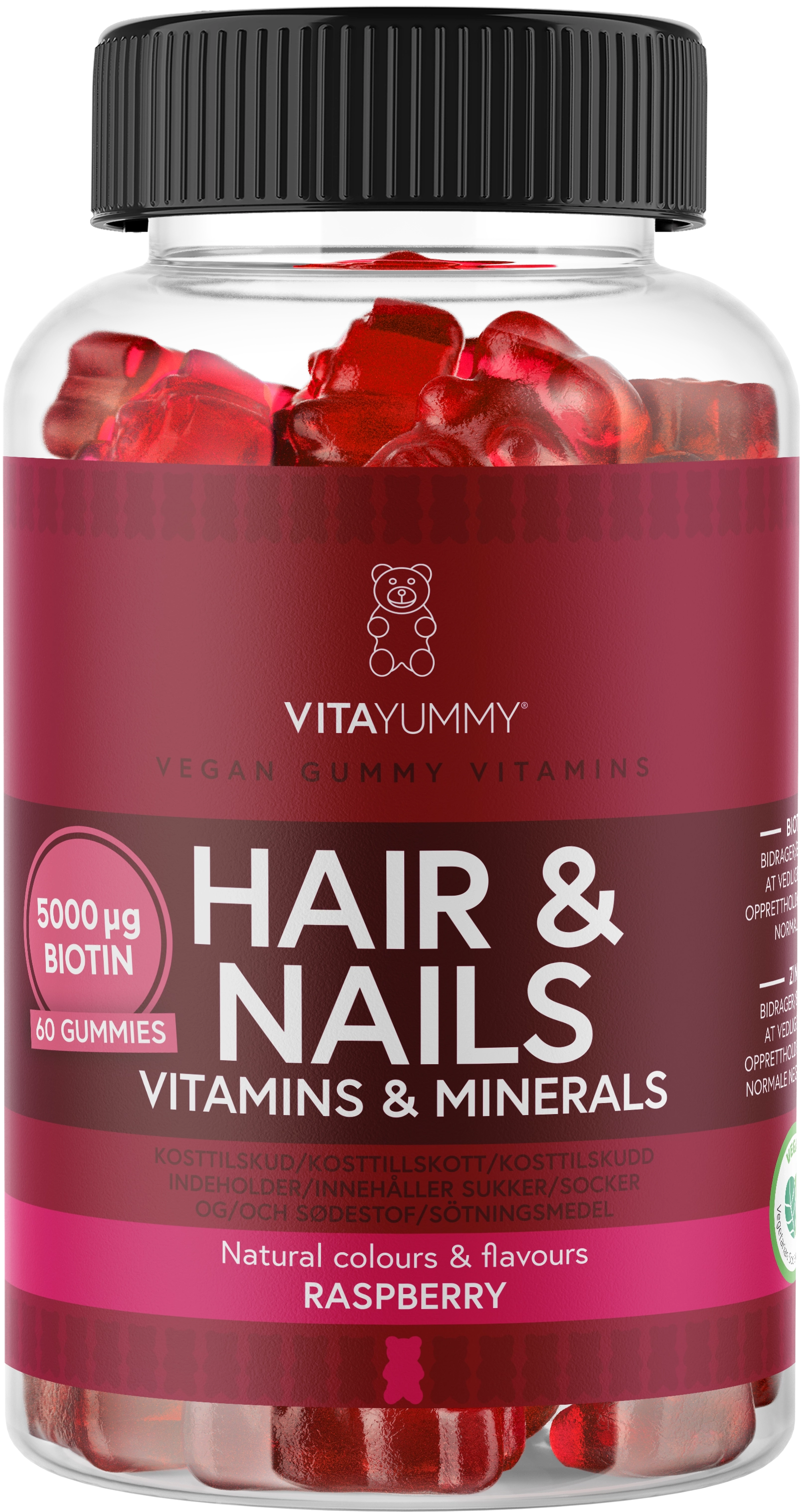 VitaYummy - Hair Nails Vitaminer Raspberry