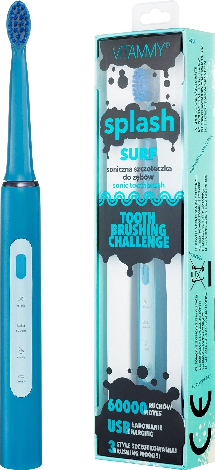 Vitammy Splash Blue toothbrush 5901793643588 TOW017472
