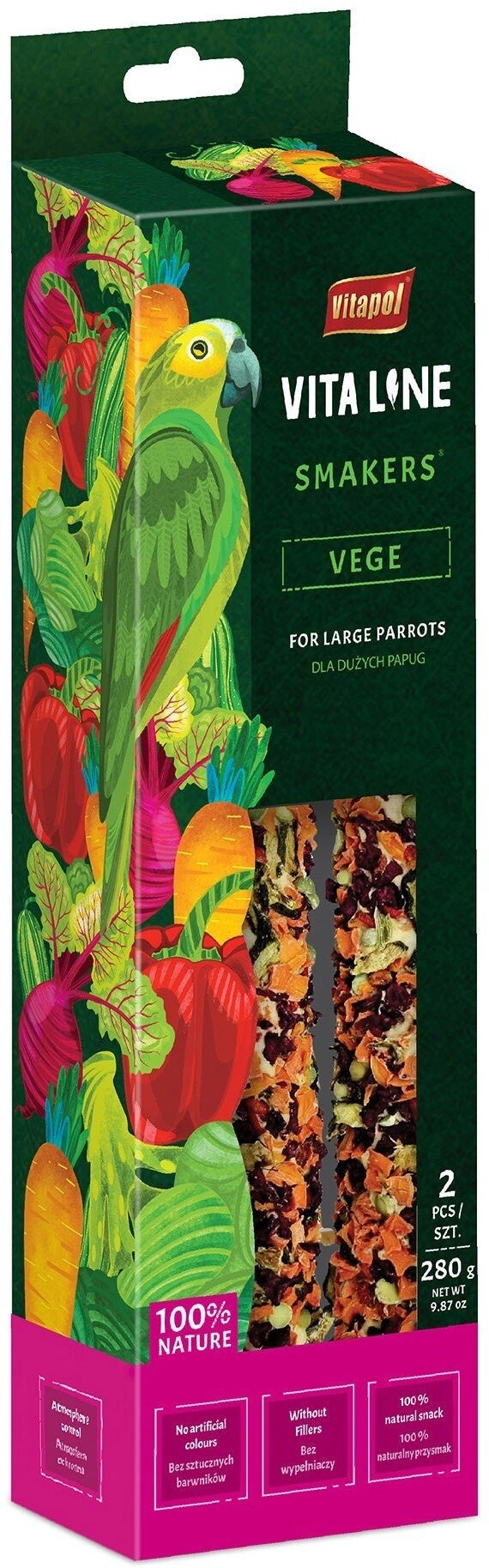 Smakers Vitaline Vege dla dużych papug