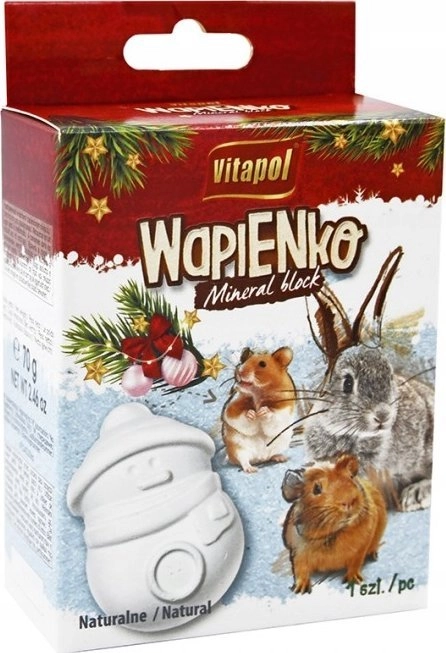 Vitapol Snowman limestone cube  natural for