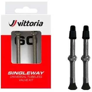 Bekamerinis ventilis Vittoria Singleway brass juodas