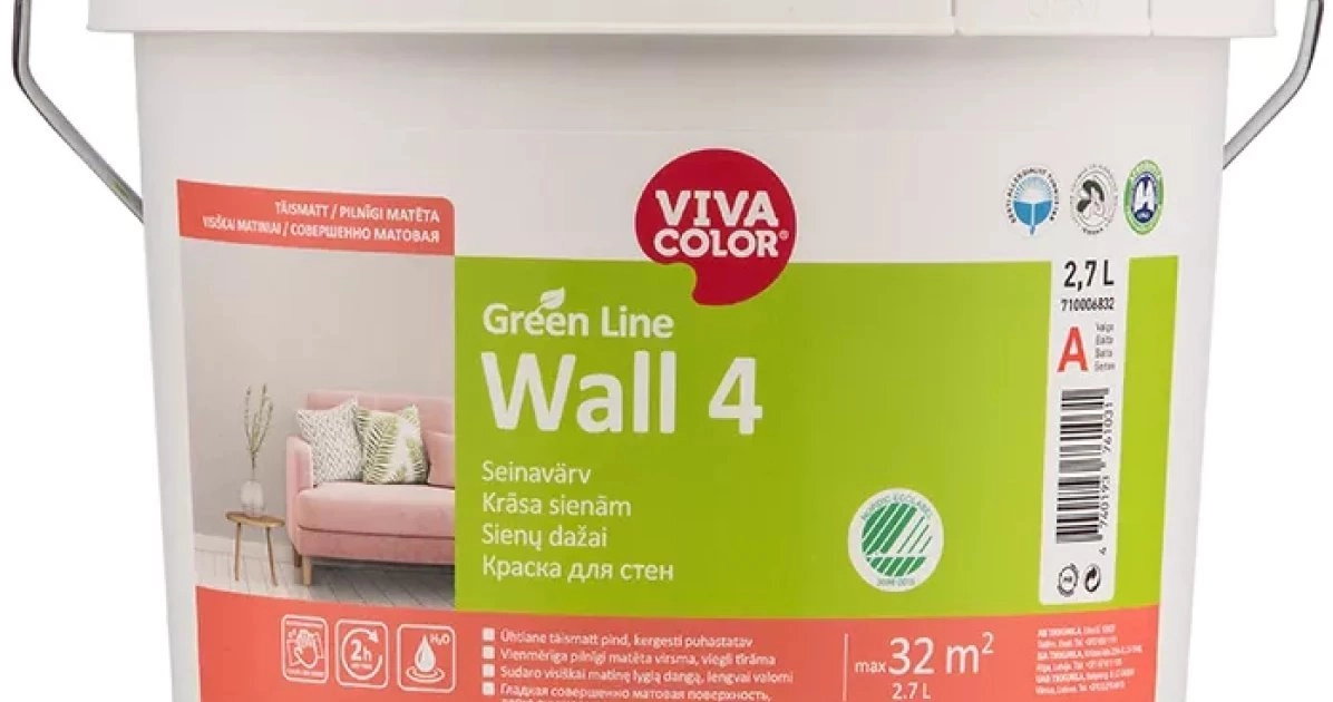PAINT GREEN LINE WALL 4 A