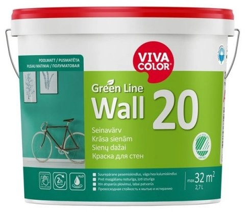 VivaColor PAINT GREEN LINE WALL 20