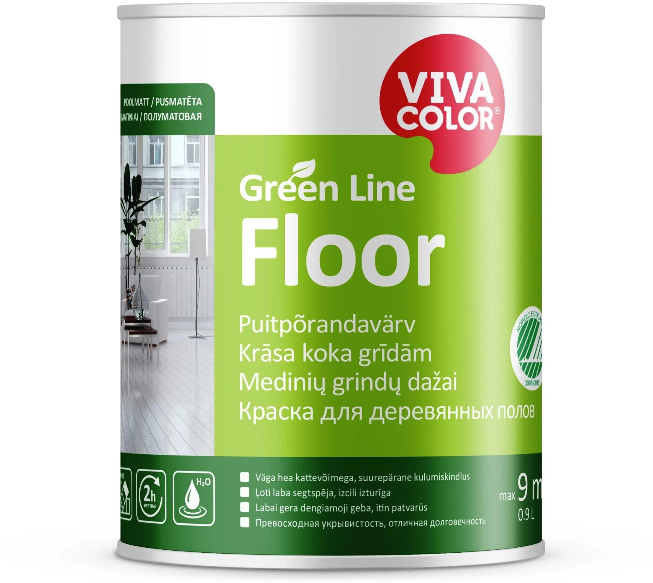 VivaColor PAINT GREEN LINE FLOOR A