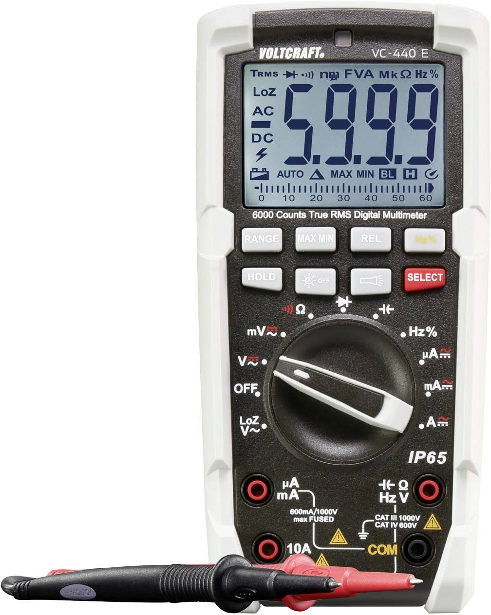 Voltcraft Multimetr cyfrowy VC-440 E  IP65