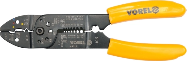 VOREL INSULATION / CONNECTOR STRIPPER PLIERS