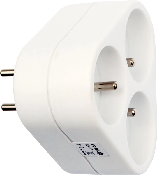 VOREL SPLITTER 3 ROUND SOCKETS WITH