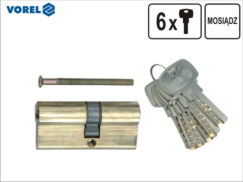 VOREL WKŁADKA SYMETRYCZNA 62mm 6 KLUCZY