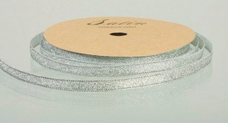 Metallic ribbon 9mm 10m silver 5700137434222